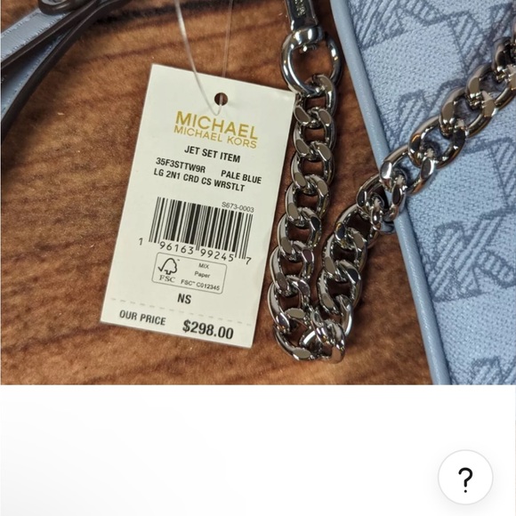 2 peace NEW MICHAEL KORS JET SET ITEM LG 2 IN 1 CARD CASE WRISTLET CLUTCH MK - Picture 7 of 10